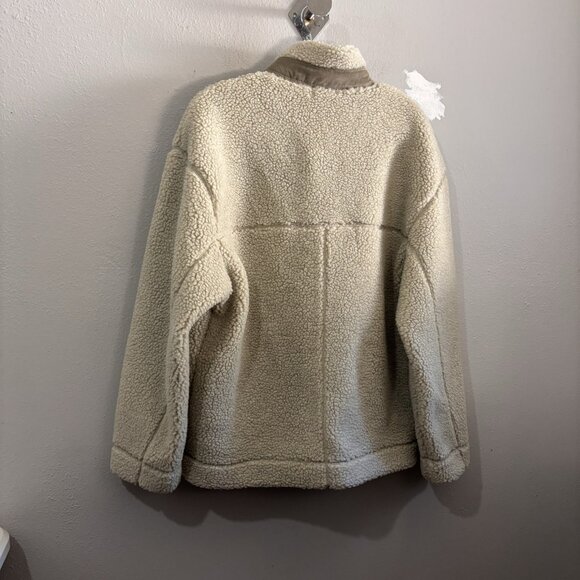 Polham Japan Sherpa Heavy Weight Jacket Front Pocket Beige Men XXL - Picture 7 of 12